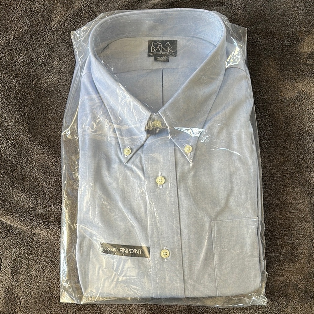 Jos. A. Bank Light Blue Dress Shirt 18.5 34B